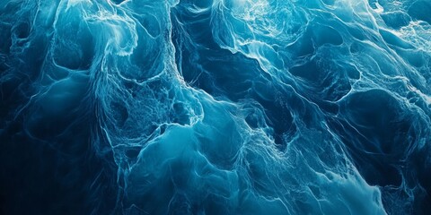 Poster - Abstract background featuring rippling sea water, showcasing the beauty of blue waves and the dynamic nature of wet ocean water. This captivating sea water abstract highlights natural elements.