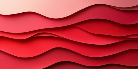 Leinwandbilder - Horizontal red abstract background featuring flat office paper, creating a vibrant and dynamic visual ideal for various design projects. The red abstract background enhances creativity and energy.