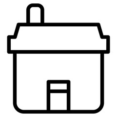 Poster - Home House Web Line Icon