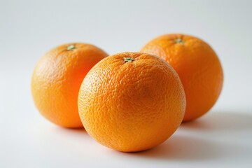 Poster - Vibrant Image of Orange Isolated on White Background