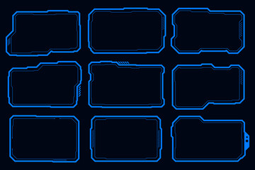 Wall Mural - sci-fi hub futuristic. fantastic geometric shape technical drawing. technology abstract frame design