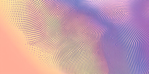 Aufkleber - abstract halftone gradient: a mesmerizing abstract background featuring a gradient of pastel hues tr