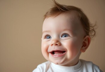 Beautiful smiling cute baby