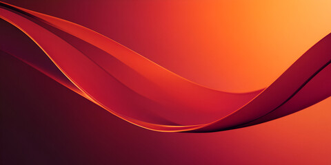 Wall Mural - Abstract Red and Orange Wave: An ethereal, abstract background featuring a sinuous red wave flowing across a vibrant orange gradient, evoking feelings of energy, movement, and warmth.