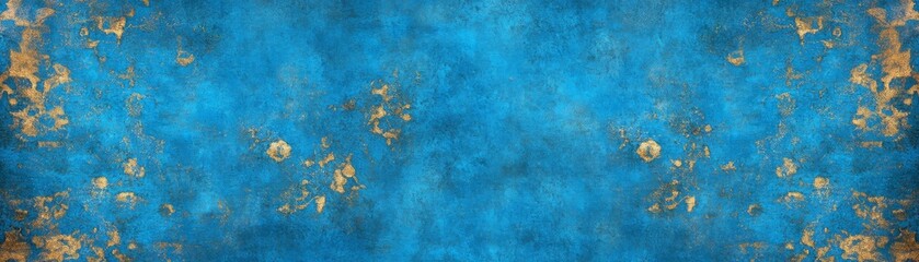 Blue and gold textured background, a vintage abstract design for photography graphic art