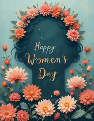   women's day greeting card