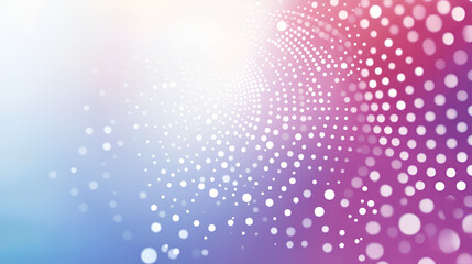 Poster - abstract dotted background: soft, pastel hues of pink, blue, and white blend seamlessly, creating a 