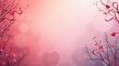 © Eidoran - Romantic Valentine's Day Background: Hearts and Branches