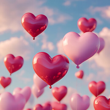 Beautiful heart in studio