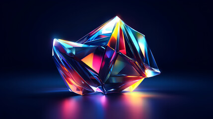 Poster - abstract iridescent background design