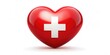 © udomsak - A simple yet bold icon of a red heart surrounded by a red cross symbol