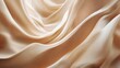© Nurul - Elegant beige silk fabric with soft, flowing drapes and subtle light reflections.