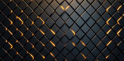 Poster - A stunning black and gold textured background featuring a unique diamond pattern. Perfect for creating elegant designs or enhancing modern visual projects.