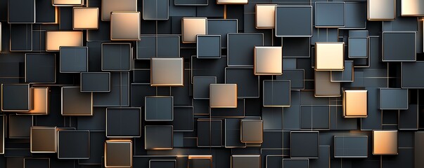 Poster - A dynamic collection of textured and abstract rectangular shapes in contrasting colors creates a visually captivating background perfect for modern design projects.