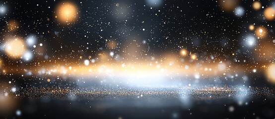 Poster - A stunning cosmic background filled with shimmering lights and particles, creating a mesmerizing effect