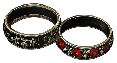 Canvas Print - PNG Gothic wedding ring rings accessories accessory.