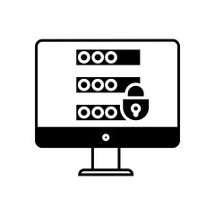Fototapete - Password icon vector. protection illustration sign. security symbol or logo.