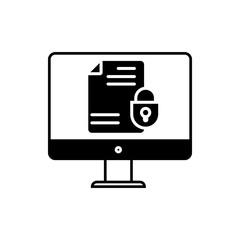 Fototapete - Password icon vector. protection illustration sign. security symbol or logo.