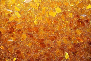 Wall Mural - shimmering symphony: dazzling abstract orange and yellow glitter canvas