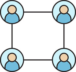 Poster - People Network Diagram Icon
