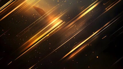 Poster - Abstract golden light streaks, dynamic glowing textures in vibrant hues reflecting energy and movement, ideal for backgrounds.
