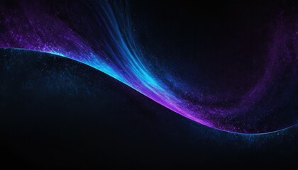 Poster - Abstract dark background with purple lines generative AI
3