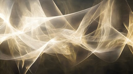 Fototapete - Abstract light patterns, ethereal glowing waves creating a sense of movement and energy, suitable for modern digital designs.