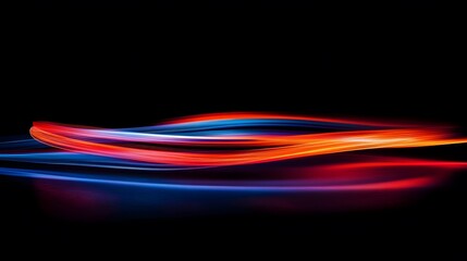 Poster -  Abstract Speed Motion Blur with Colorful Lines and Energy Waves