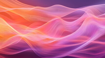 Fototapete - Swirling Abstract Design with Vibrant Colors and Digital Lines