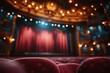 © AzamGold - Elegant Theater Curtain with Warm Ambient Light