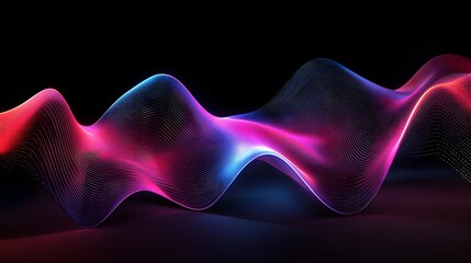 Poster - Vibrant abstract waves, colorful flowing patterns with dynamic gradients, ideal backdrop for creative projects or presentations.
