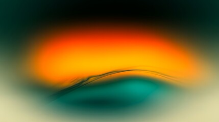 Vibrant Abstract Gradient with Fiery Warm Glow