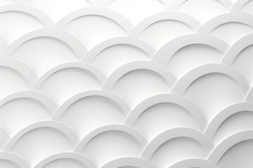 White geometric arch pattern abstract background wallpaper