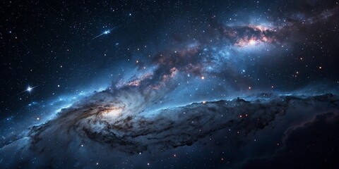 Wall Mural - colorful nebula clouds are made up of colorful clouds of interstellar gas