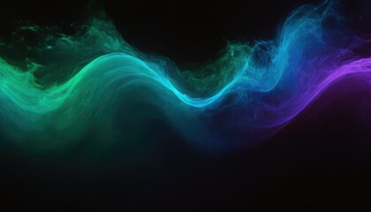 Poster - 3D abstract network technology background with flowing particles
2