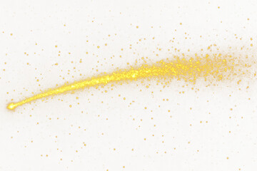 Canvas Print - png astronomy golden starry space.
