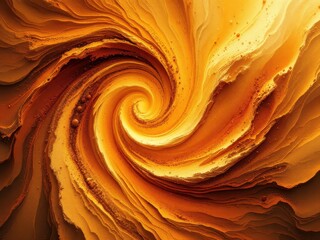 Poster - abstract swirling spiral design in earthy tones for artistic and decorative use