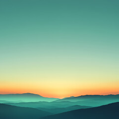 Fototapete - Gradient of green tones with a minimalist aesthetic