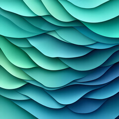 Fototapete - Gradient of green tones with a minimalist aesthetic