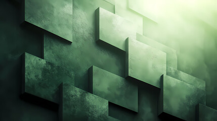 Fototapete - Gradient of green tones with a minimalist aesthetic