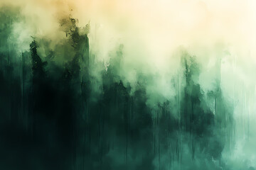 Fototapete - Gradient of green tones with a minimalist aesthetic