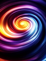 Poster - Dazzling Swirl of Cosmic Energy in Vibrant Colors and Dynamic Patterns : Generative AI