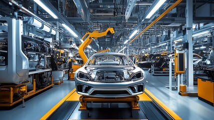 Poster - Innovative Automotive Manufacturing Facility with Integrated Robotics Technology : Generative AI