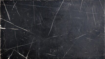 Poster - Dark Abstract Texture with Scratches and Scrapes on Black Surface