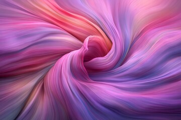 Poster - A Vibrant Swirl of Colorful Abstract Fabric with Smooth Flowing Textures and Soft Gradients Capturing Harmony and Movement in Shades of Pink and Purple