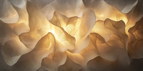 Leinwandbilder - Artistic parchment illuminated by moody lighting, creating a unique atmosphere. The artistic parchment showcases intricate details highlighted by the soft, moody lighting for visual impact.