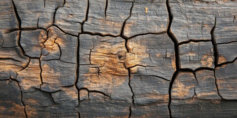 Aufkleber - Textured old broken wood creates a rustic background. This old broken wood features unique patterns, making it ideal for designing creative backgrounds or enhancing visual storytelling.