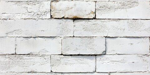 Aufkleber - Textured surface of a white cinder block wall, characterized by its rough finish and sturdy construction, emphasizes the industrial style of the material used.