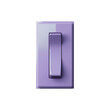 © DOUGLAS - lavender colored light switch with glossy finish, isolated on transparency background, showcasing modern and minimalistic design
