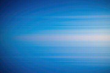 Poster - Abstract image of blurred blue sky with subtle horizontal lines, suggesting movement and tranquility.